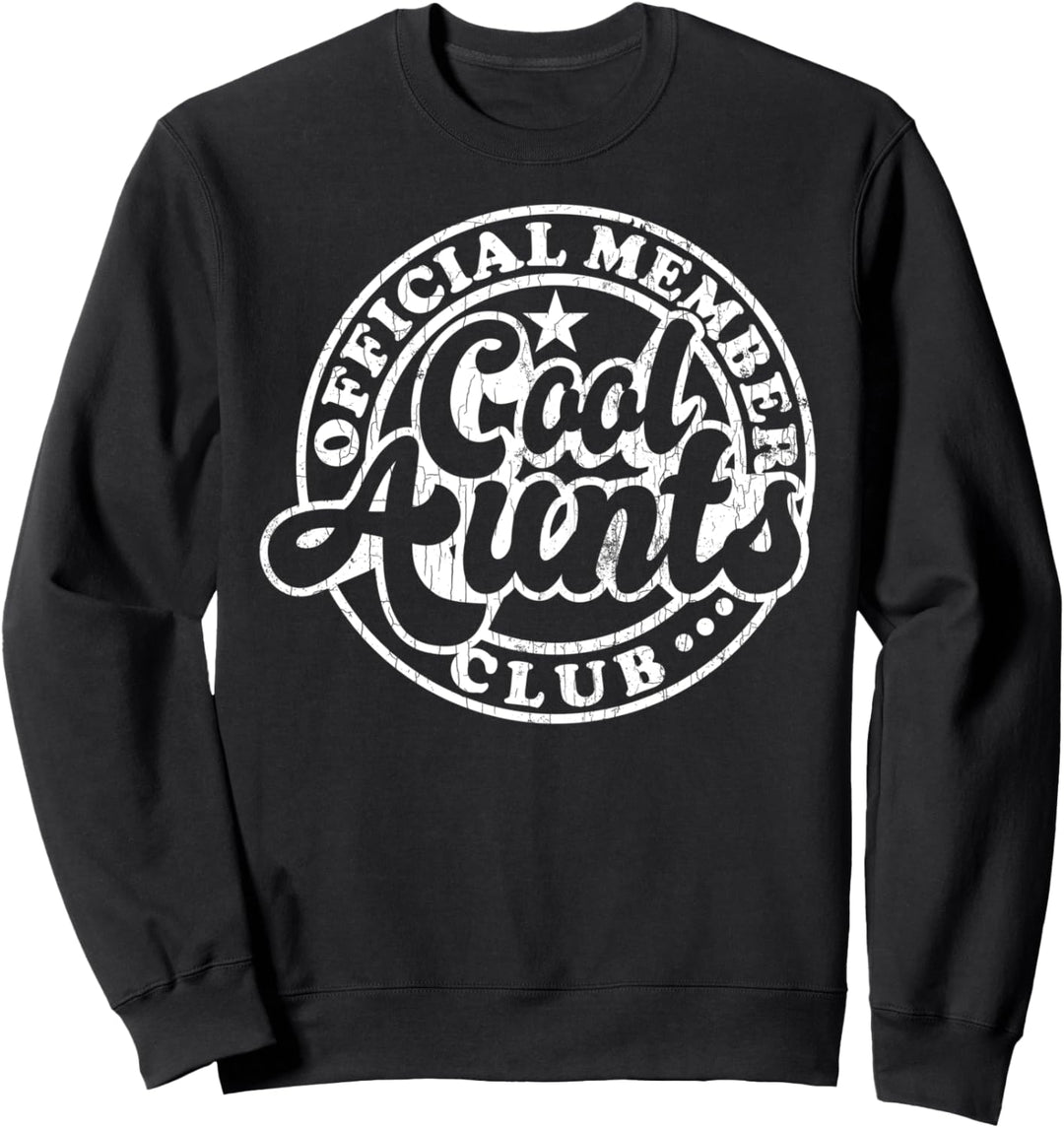 Offizieller Mitglied Cool Aunts Club Lustige Auntie Niece Grafik Sweatshirt