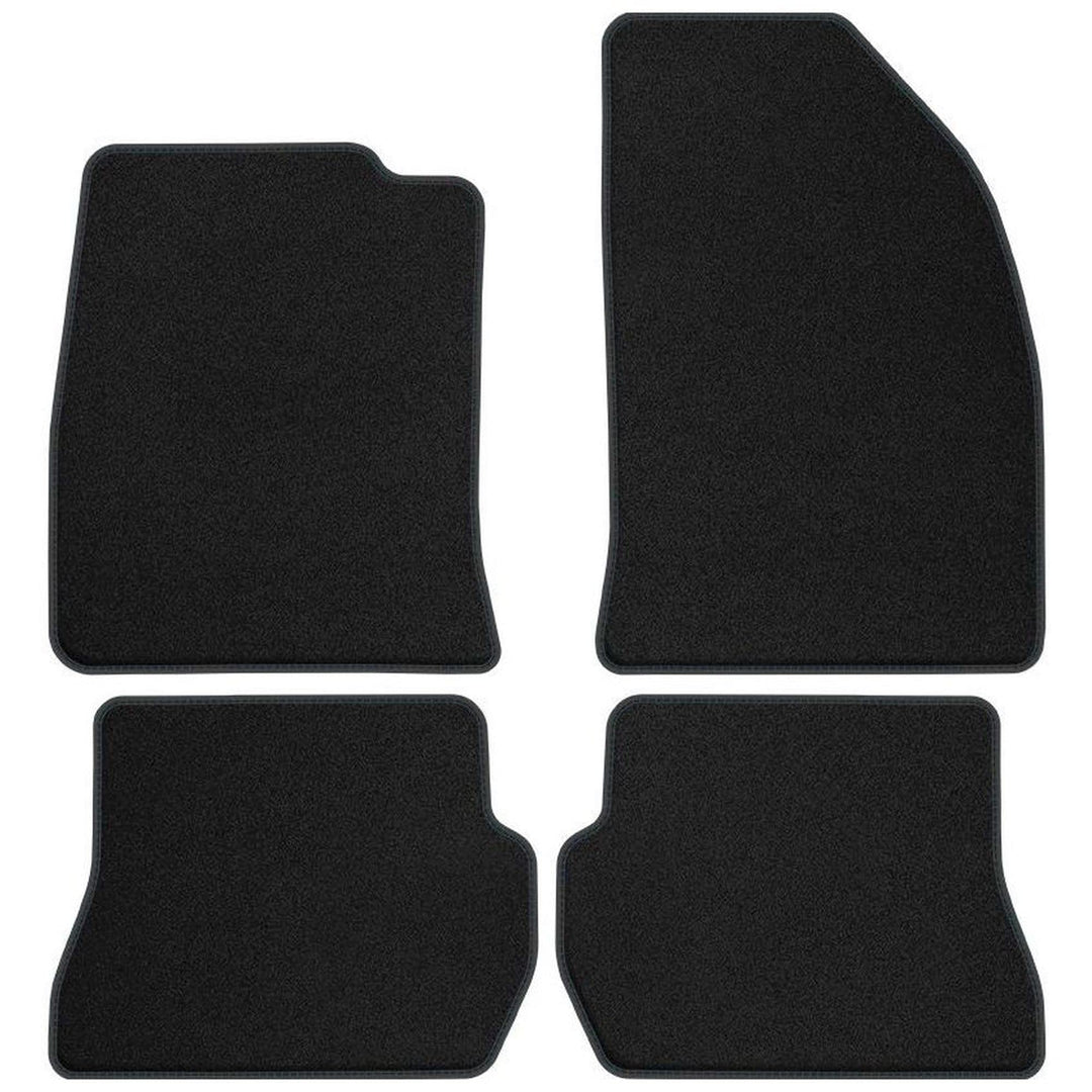 M MOTOS Velours Premium fussmatten Auto kompatibel mit Ford Fiesta V 2002-2005 - Premium, Matt, Schw