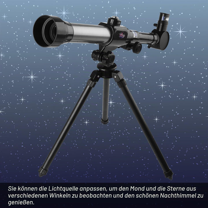 HONPHIER Kinder Teleskop Kinderspielzeug 20X-30X-40X Astronomisches Kinder Fernrohr Teleskop mit Tri