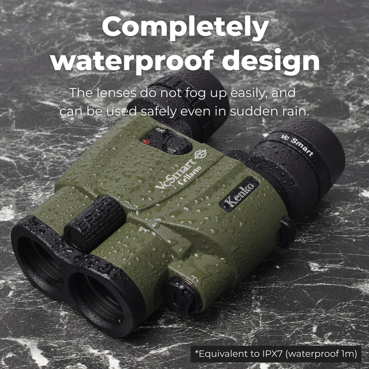 Kenko Bildstabilisierung Fernglas Vc Smart 10x30 Cellarto WP, Dachkantprisma, wasserdicht IPX7, kont