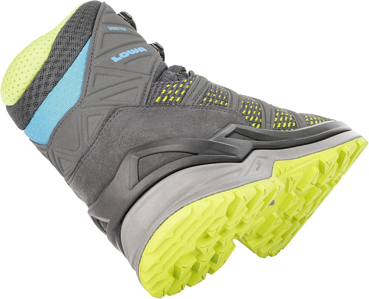 LOWA Stiefel mittel Innox PRO GTX MID 42 EU Graphit Limone, 42 EU Graphit Limone