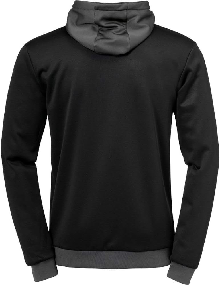 uhlsport Unisex Kinder Offense 23 Multi Hood Jacke Kinder Jacke, Schwarz/Anthra/Limonengel