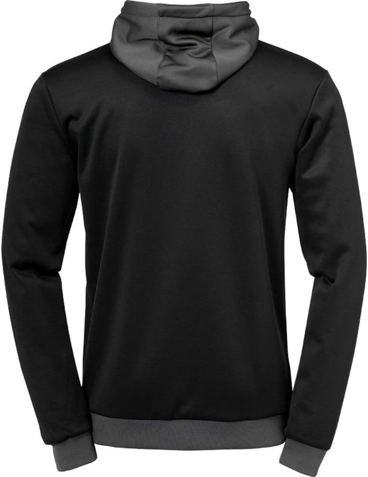 uhlsport Unisex Kinder Offense 23 Multi Hood Jacke Kinder Jacke, Schwarz/Anthra/Limonengel