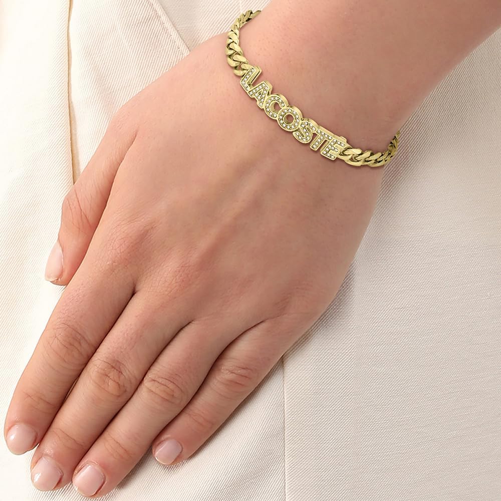 Lacoste Gliederarmband für Damen Kollektion SCRIPT mit Kristallen - 2040063