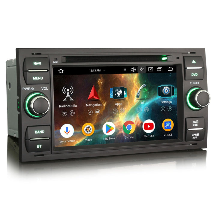 Erisin Android 16 Autoradio 8 Kern 4GB+64GB CD GPS Navigation Für Ford C/S-Max Focus Galaxy Kuga Tra