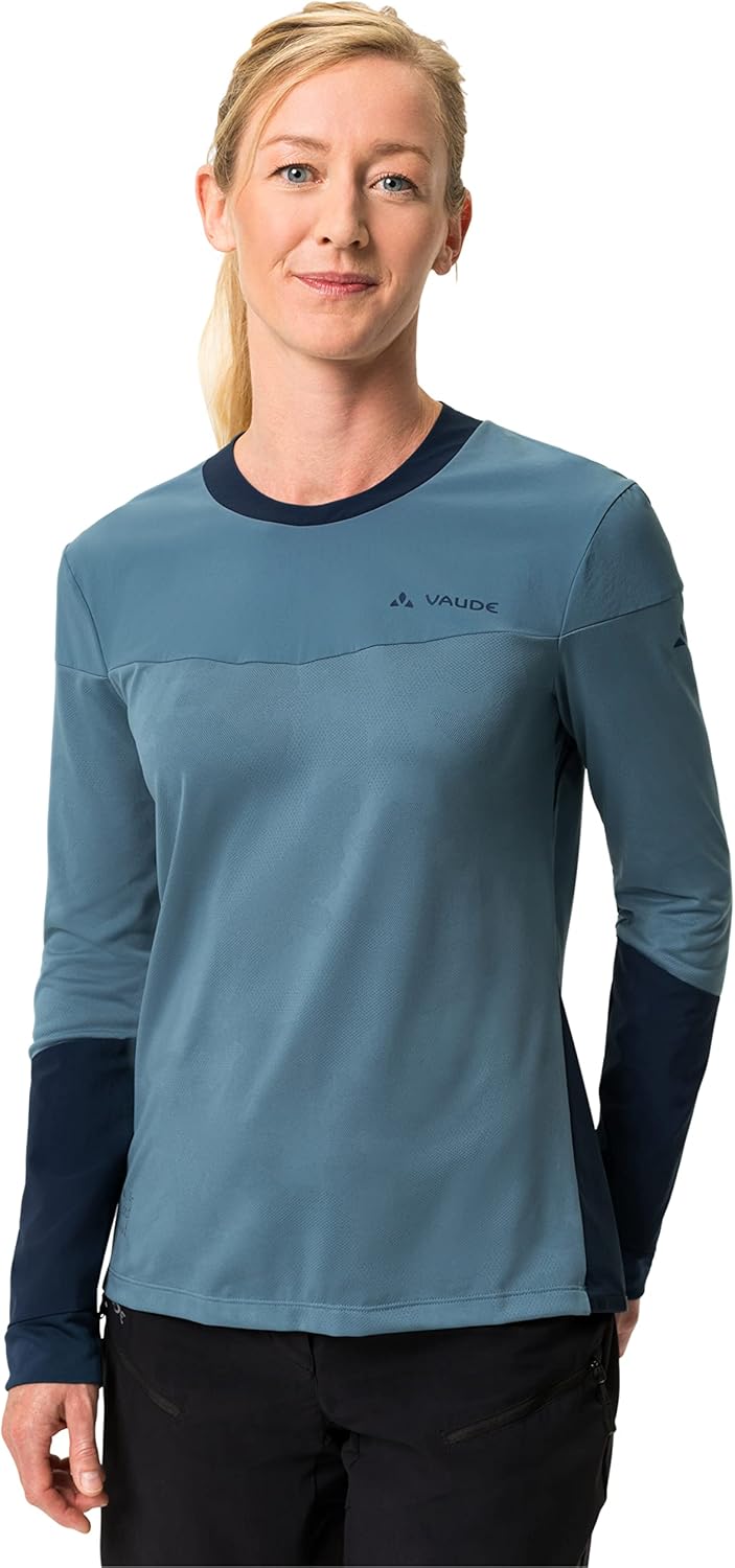 VAUDE Damen Women's Moab Ls Pro Shirt T-Shirt, Blue Gray