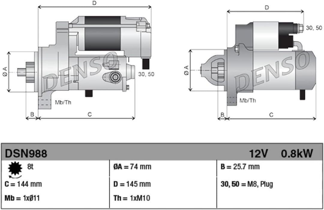 DENSO DSN988 Starter