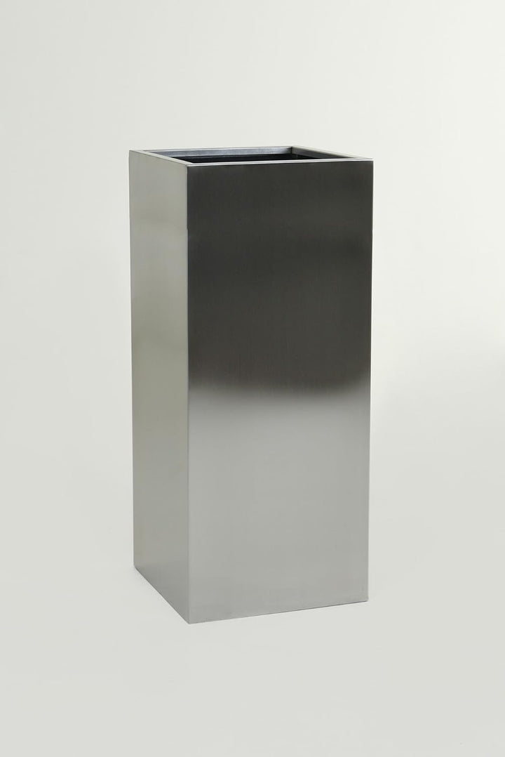 VIVANNO Pflanzkübel Blumenkübel Pflanzgefäss Übertopf Edelstahl Block - 100 x 40 x 40 cm