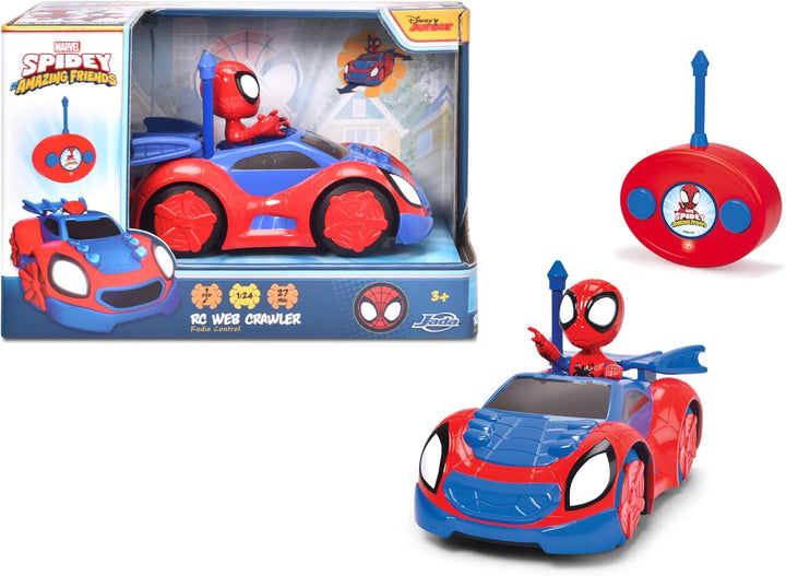 Dickie - Spidey Web Crawler 203225000 +3 Jahre, 27 cm, 2 Kanäle, Turbo-Funktion, Spidey