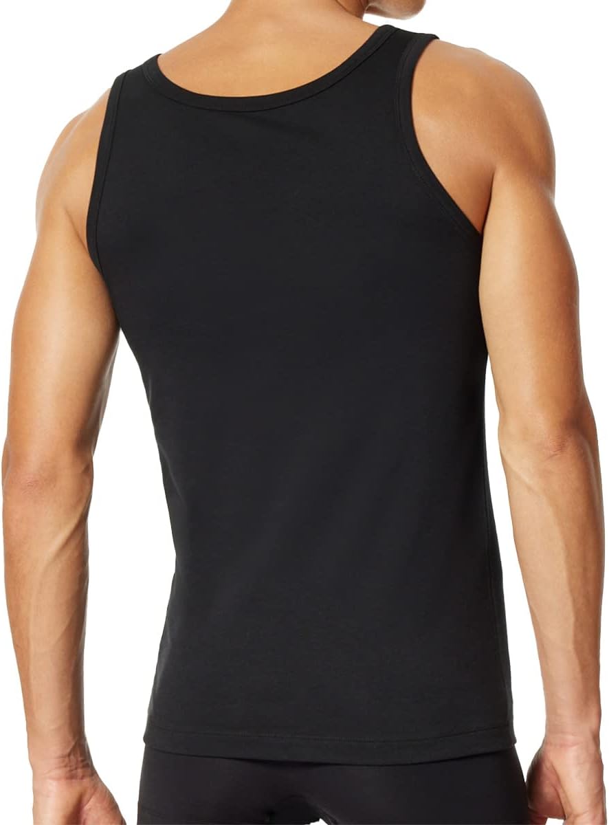 Uncover by Schiesser - Herren - Unterhemd/Tanktop - 2er Pack 4 X Schwarz M, 4 X Schwarz M