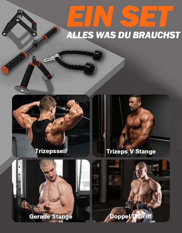 Fitarc Cable Machine Attachment Set-Orange