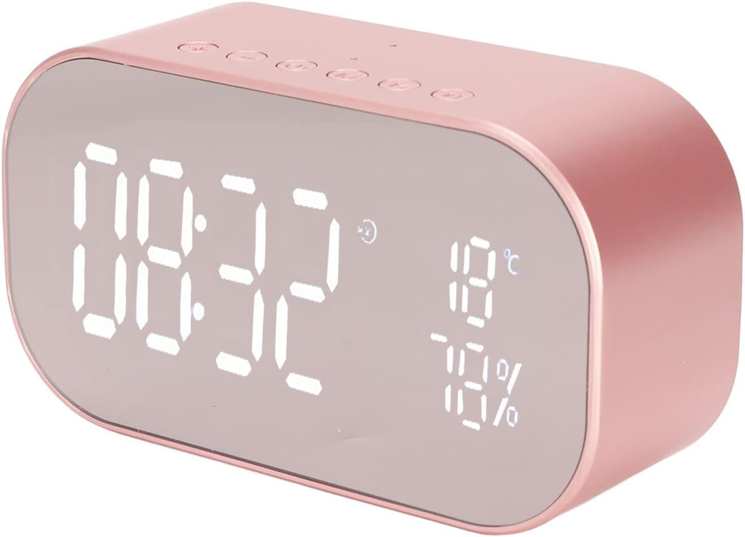 Digitaler Wecker, 2200 MAh UKW-Radio, Multifunktionswecker, mit Bluetooth-Lautsprecher, mit Externer