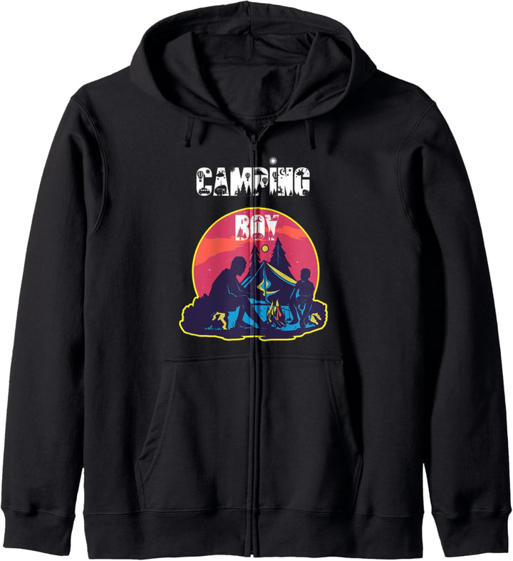 Camping Boy Camper Jungs Natur Campen Zeltlager Zelten Kapuzenjacke