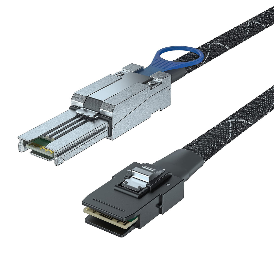 10Gtek® External Mini SAS SFF-8088 zu Internal Mini SAS SFF-8087 Kabel, 0.5-Meter(1.65-ft) SFF-8088