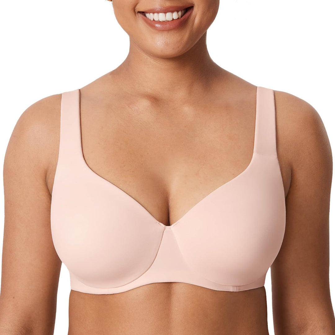 AISILIN Damen Minimizer BH Mit Bügel Grosse Grössen Ohne Polster Vollschalen 75G Aprikosenrosa, 75G