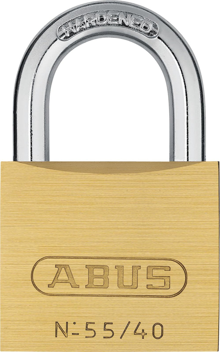 Abus 60028564 Messing-Hangschloss 1 Stück 40mm Verschiedenschliessend, 1 Stück 40mm Verschieden