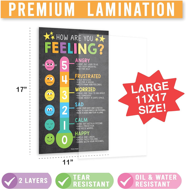 8 Kreidetafel-Poster mit beruhigender Ecke, für Klassenzimmer, Must-Haves für Lehrer – Calm Down Cor
