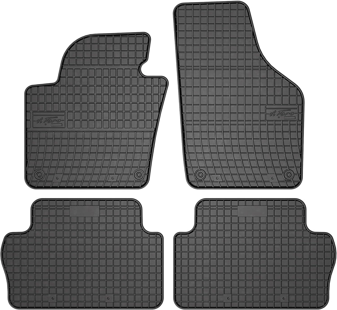 SMK Gummimatten Auto Fussmatte passt für SEAT Alhambra II 2010-2020 Verbessern Sie Ihren Reisekomfor