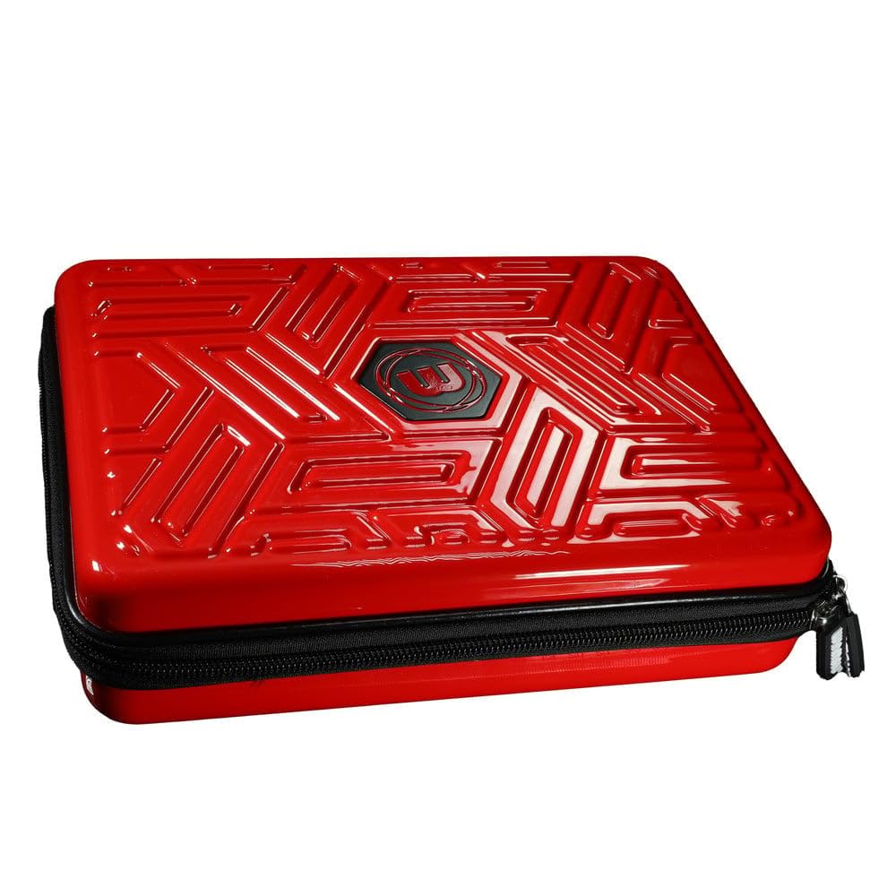 WINMAU Armor G4 Darts Geldbörse - Rot Darts-Etui für komplett montierte Dart und Zubehör - Stossfest