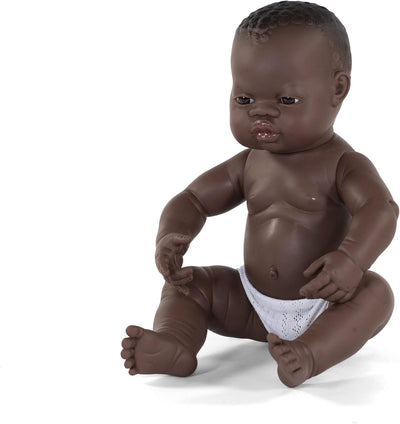 Babypuppe Neugeborenes afrikanisches Mädchen 40cm-31004