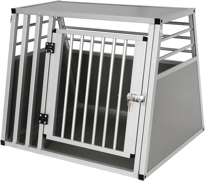 EUGAD Hundetransportbox Alu Hundebox Reisebox Autobox für grosse Hunde Husky Samojede Weimaraner Bor