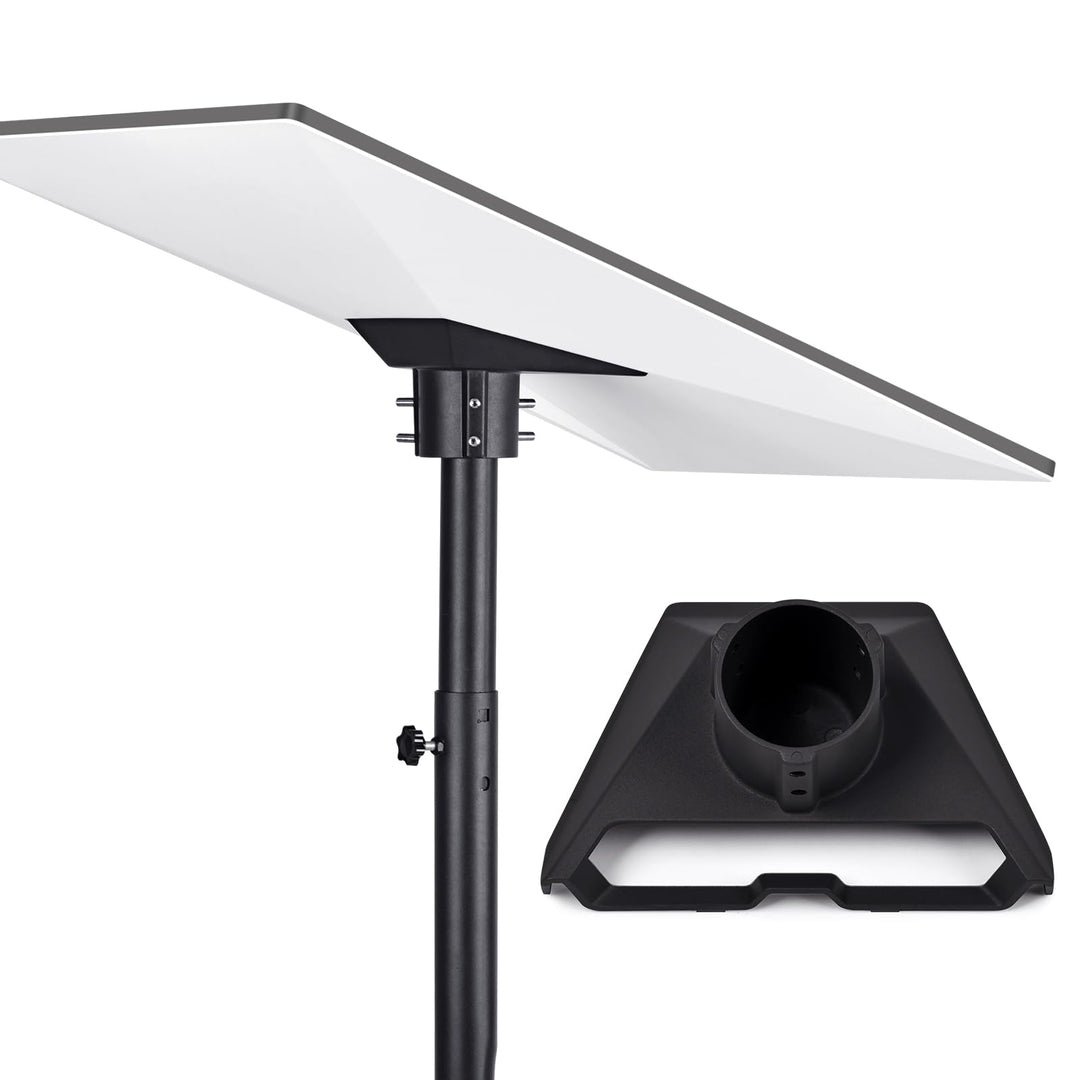 Rohradapter für Starlink Standard/Gen 3, Aluminium, Schwarz, Pole Montageadapter, Korrosionsbeständi