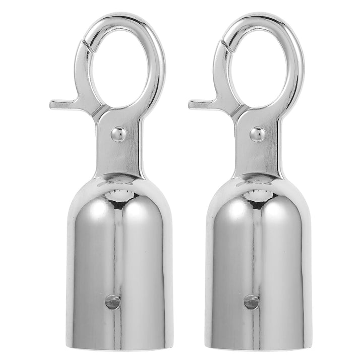 Angoily 2 Stück Seilendkappe 30 Mm Mit Haken Seilendanschlag Seilendstopper Aus Metall Seilbeschläge