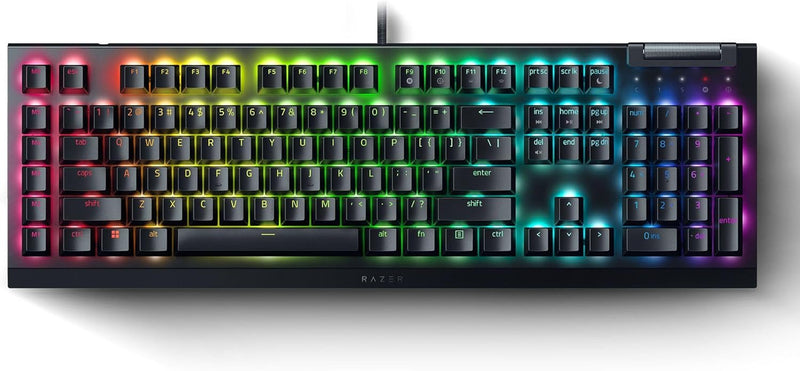 Razer BlackWidow V4 X (Green Switch) - Mechanische Gaming-Tastatur mit Razer Chroma RGB (Mechanische