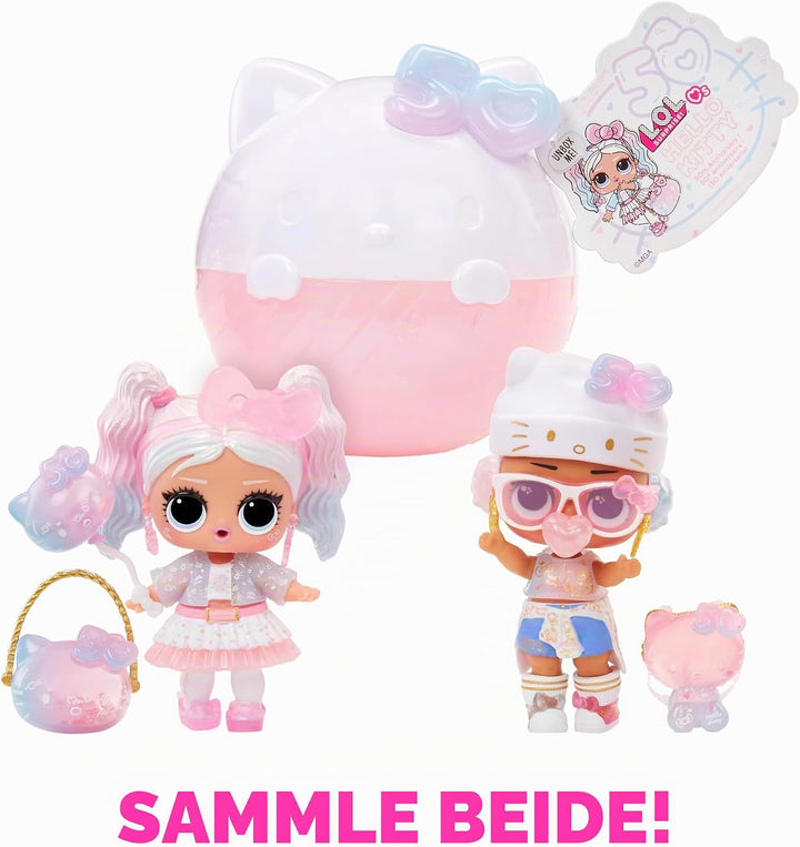 LOL Surprise Loves Hello Kitty Tots - Limited Edition Puppe Crystal Cutie - Sammlerpuppe mit 7 Überr