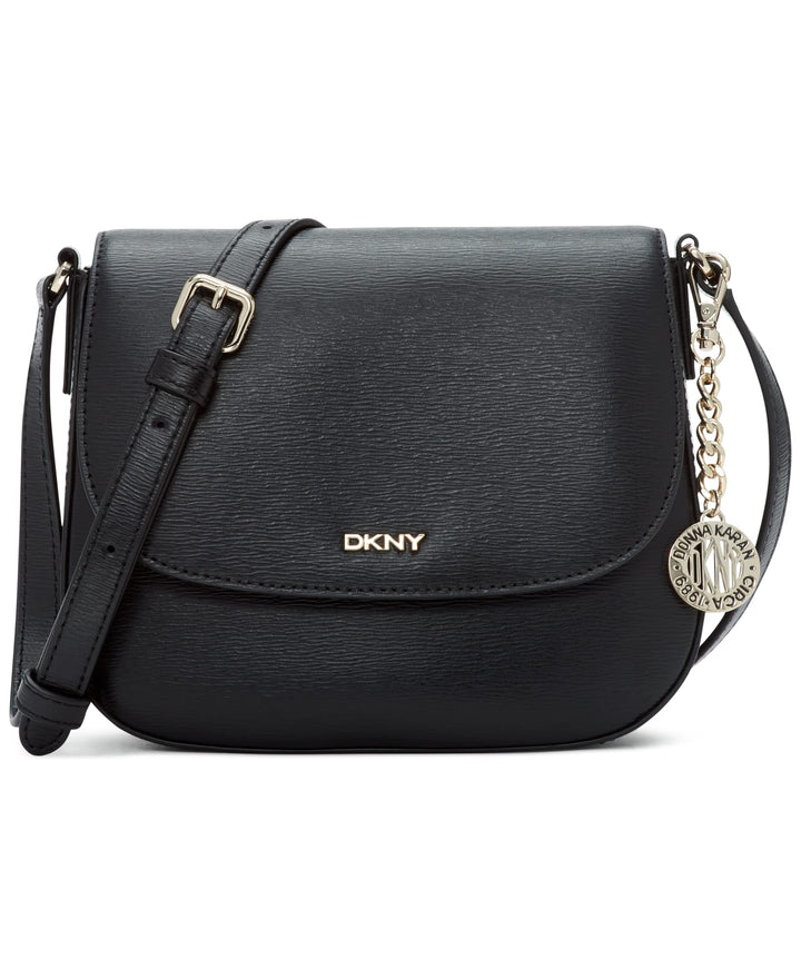 DKNY Damen Bryant Saddle Bag, Black/Gold, Einheitsgrösse EU