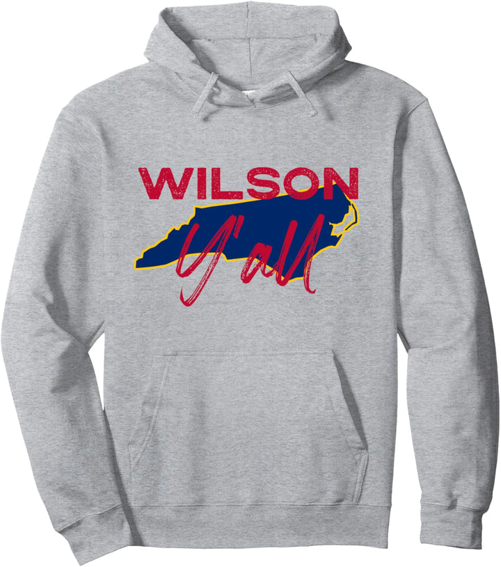 Wilson North Carolina Y'all NC Pride State Karte niedlich Pullover Hoodie