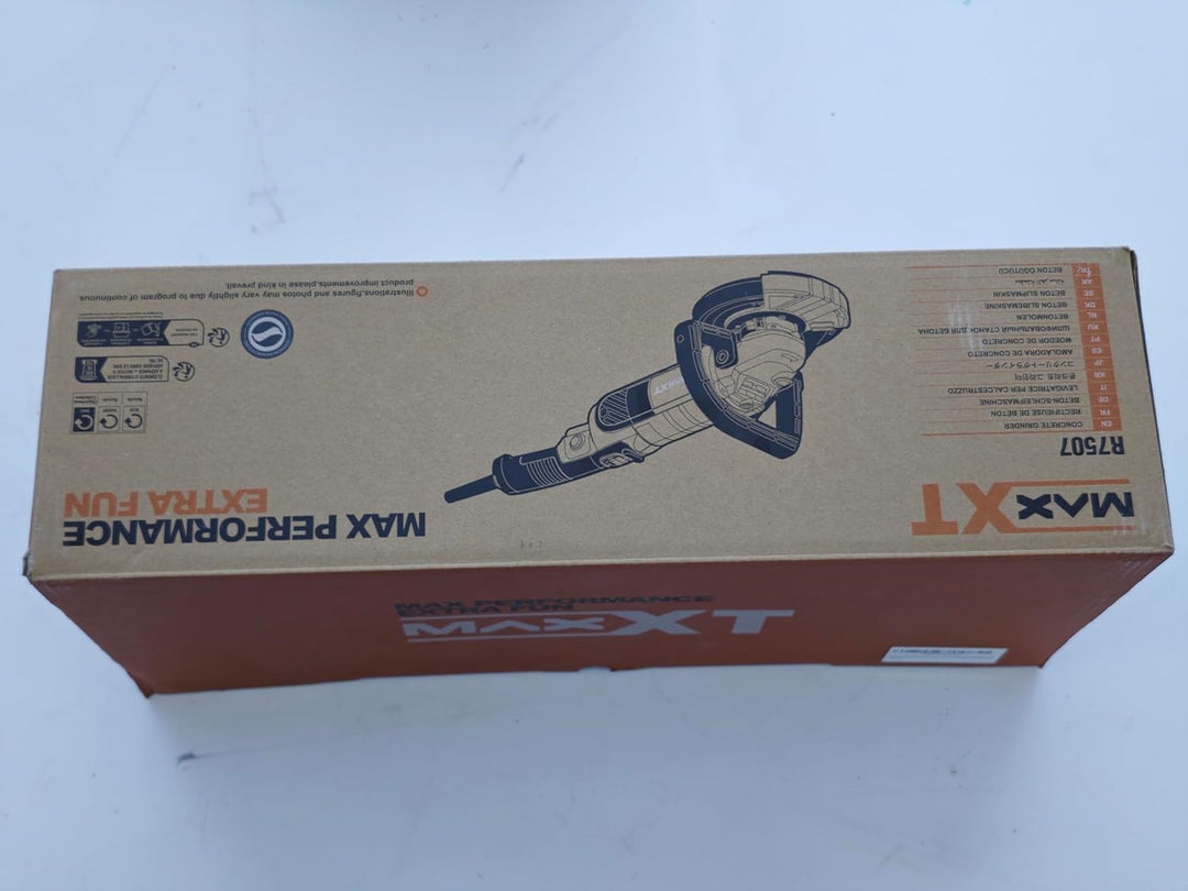 MAXXT Betonschleifer Betonfräse Set, 1500W Motor, 3000-8500rpm Leerlaufdrehzahl, 125mm Polierpad, 3,