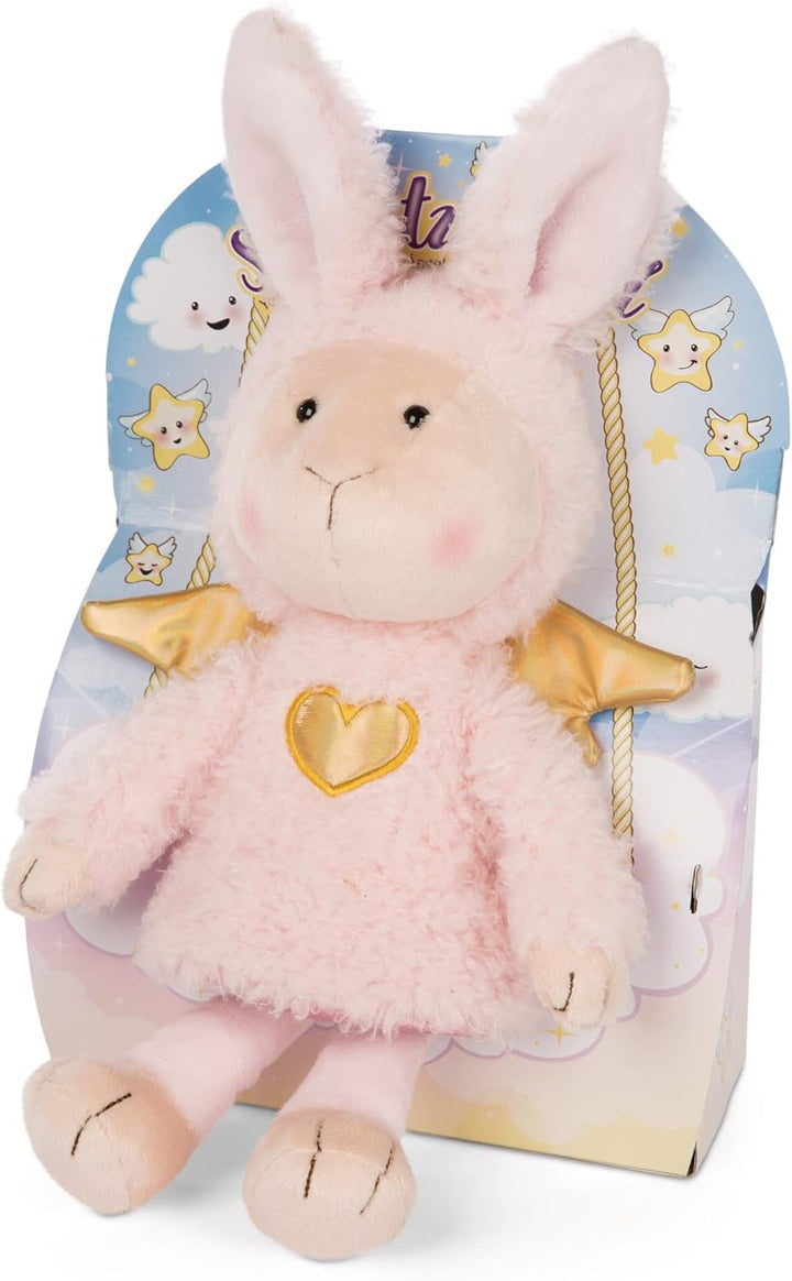 Kuscheltier Schutzengel Hase La La Bunnie 30cm mit goldenem Herz & Flügeln in Geschenkbox – Schaf-En