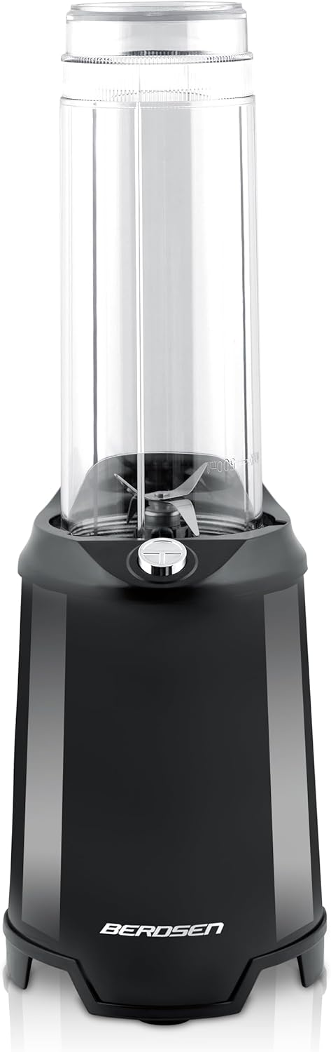 Berdsen - Becher-Mixer - Smoothie Maker To Go - mit 2 Trinkflaschen/Mixbehältern mit Deckel - für Co