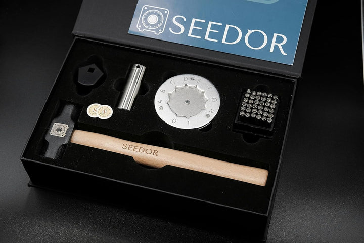 SEEDOR Safe Starter Set – Bitcoin Steel Wallet, Crypto Wallet Stahl, Recovery Phrase Offline Cold St