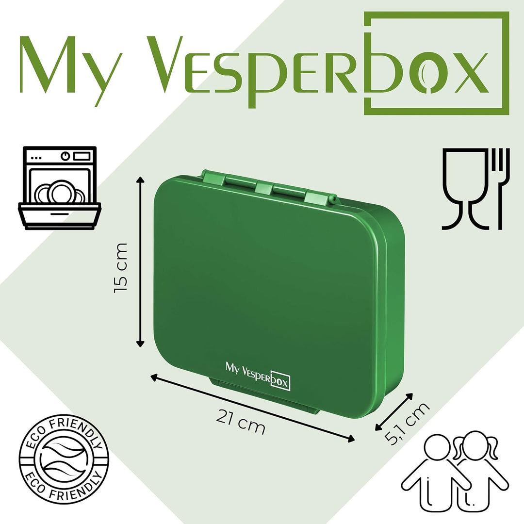 My Vesperbox – Bia - Bento Box Kinder - NEU - VERSTÄRKTE VERSCHLÜSSE - Auslaufsicher & BPA Frei - ex