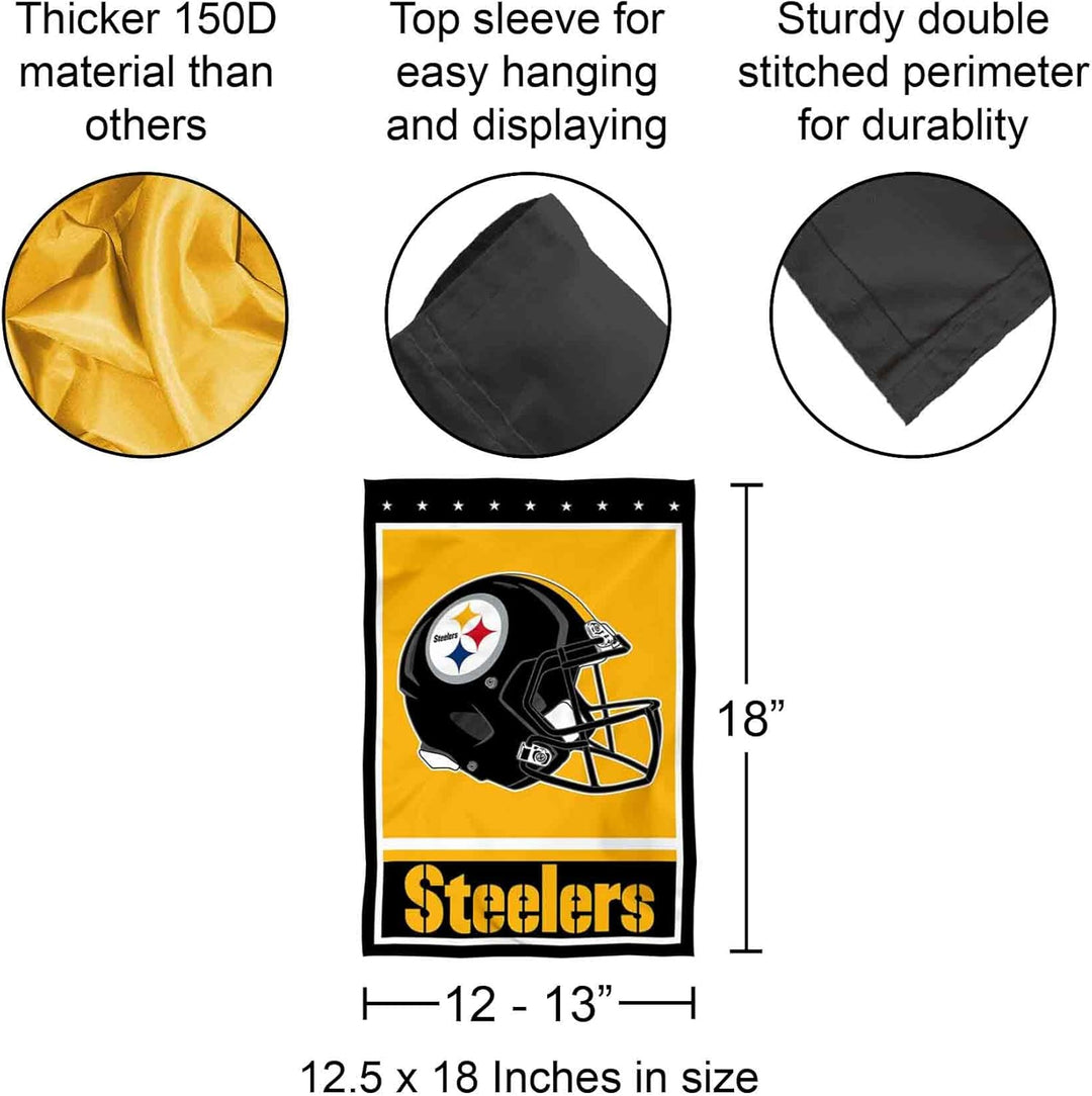 WinCraft Pittsburgh Steelers Decorative Yard Garden Flag