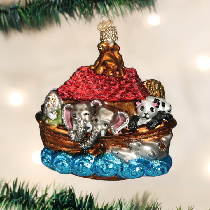 Old World Christmas Spiritual Gifts Glasornamente für den Weihnachtsbaum, Arche Noah, Arche Noah
