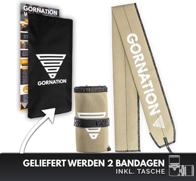 GORNATION Handgelenk-Bandagen, Performance Wrist Wraps für Fitness, Calisthenics & Kraftsport, Banda