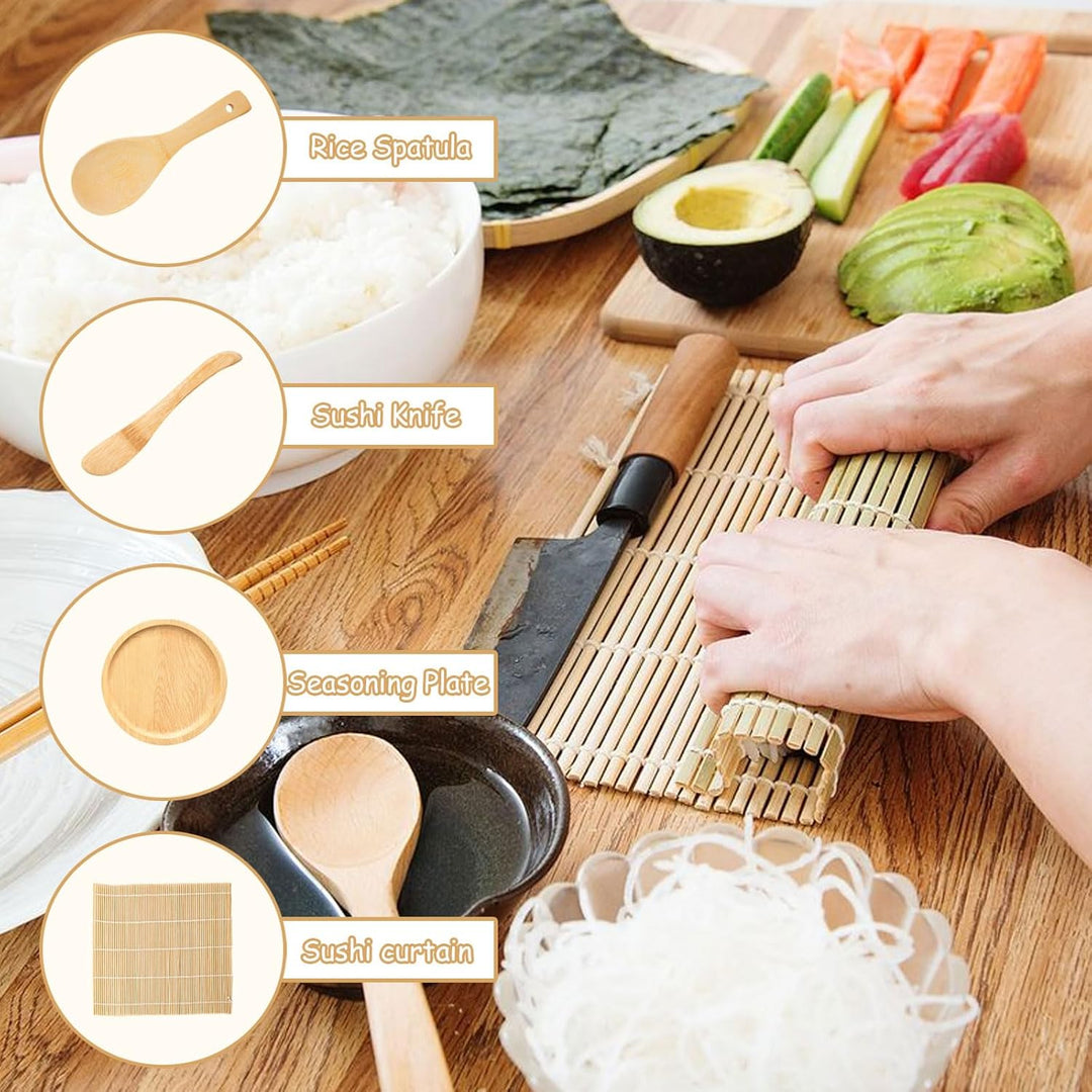 4 Stück Sushi Maker, Sushi Set zum Selber Machen, Sushi Maker Kit Tragbarer, DIY Sushi Set zum Selbe