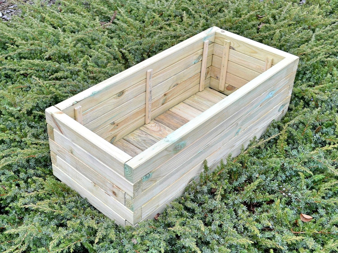 FKL D22 Pflanzkasten aus Holz Pflanzkübel Garten Pflanzkübel 90 x 40 x 29 cm