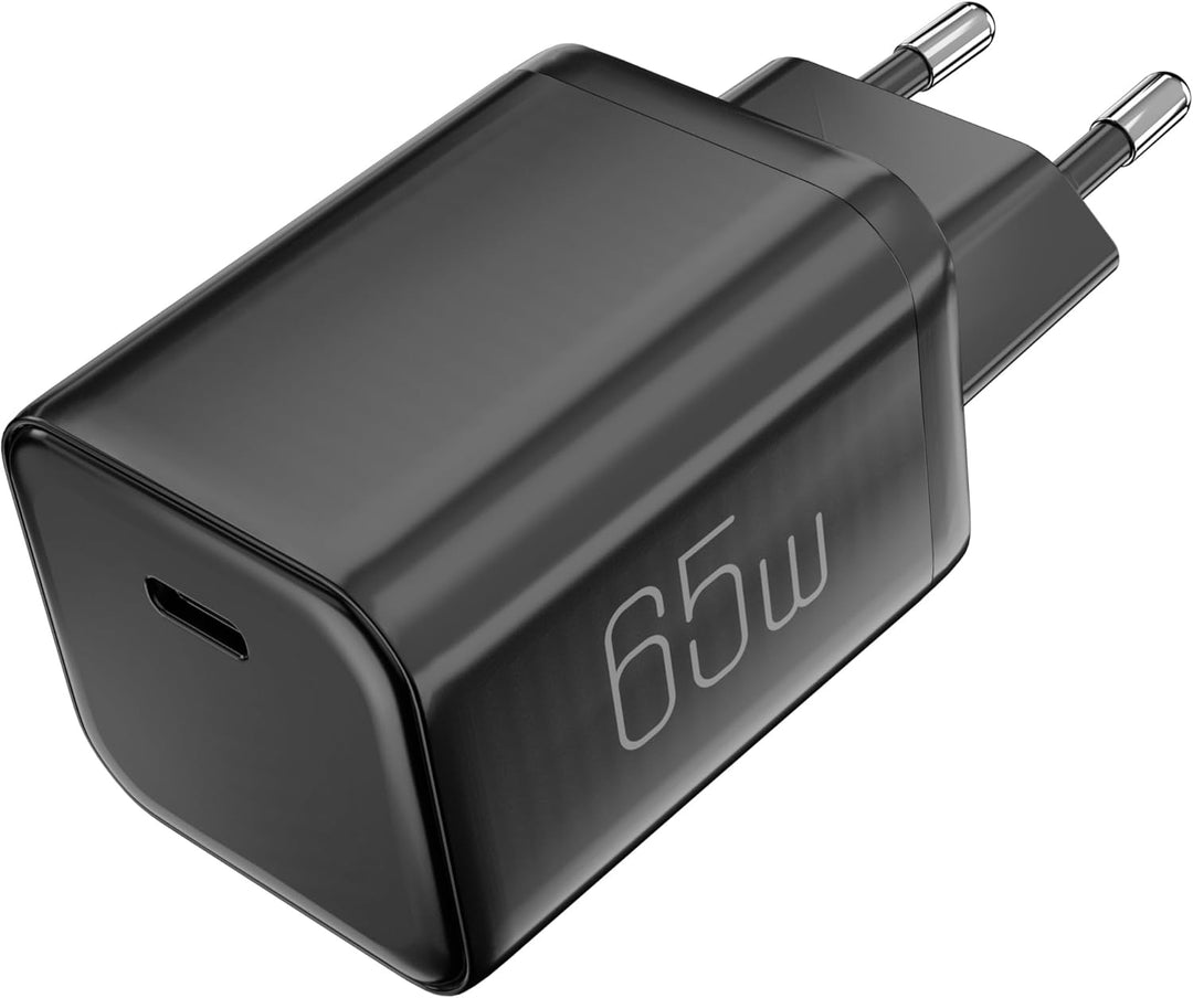 2 Stück 65W USB C Ladegerät Netzteil GaN Fast USB PD Charger Adapter Handy Schnellladenetzteil Steck