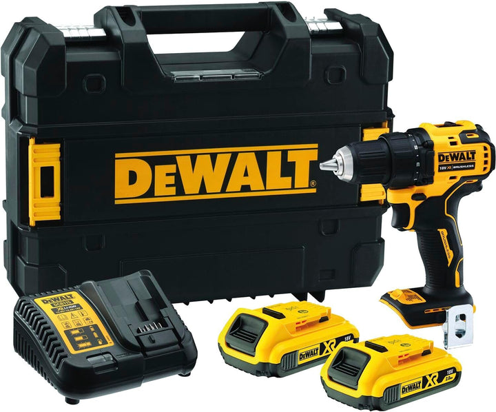 Dewalt 18V XR 2-Gang Akku-Bohrschrauber DCD708D2T (bürstenloses Vollmetall-Getriebe, 13 mm Vollmetal