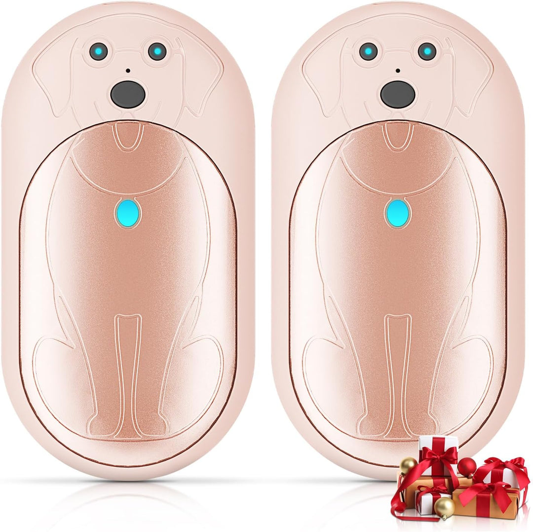 Lepwings Handwärmer Elektrisch, 2er-Pack, 6000 mAh Taschenwärmer Wiederverwendbar mit 3 Modi, 20 Stu