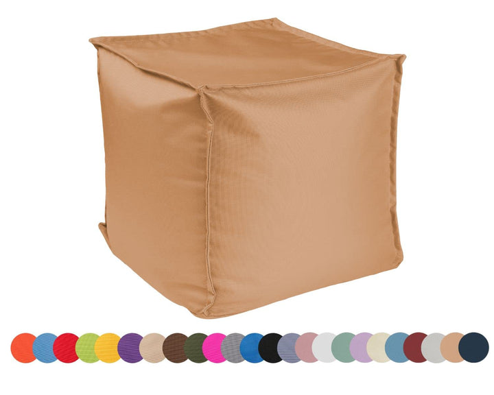 chilly pilley Sitzsack Sitzhocker mit EPS-Perlen Füllung 40x40x40cm Fusshocker Sitz-Pouf für Kinder