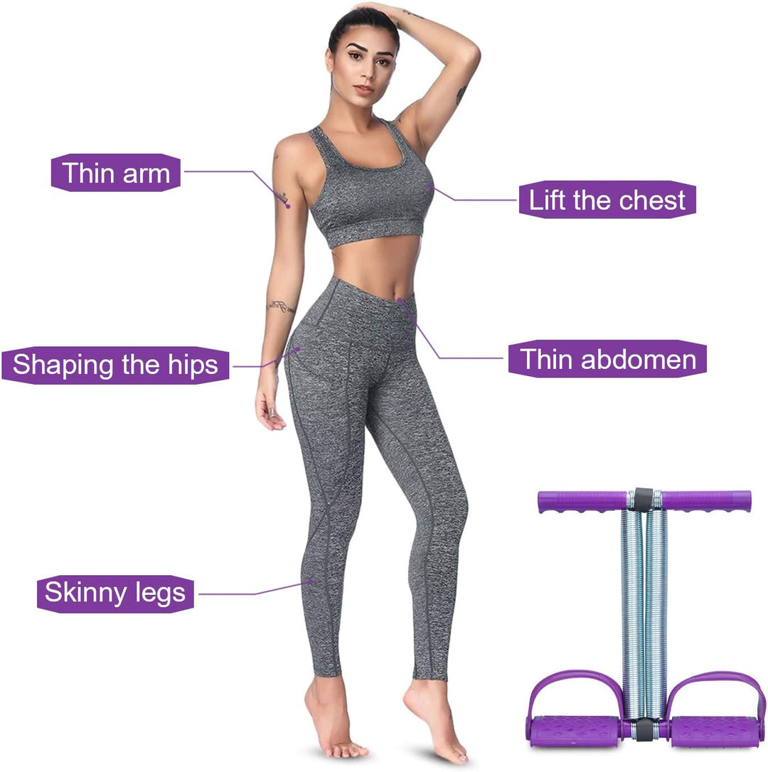 COVVY Multifunktionale Sportgerät Pedal Bodybuilding Expander Feder Schlauch Fusspeda Zugseil Fitnes