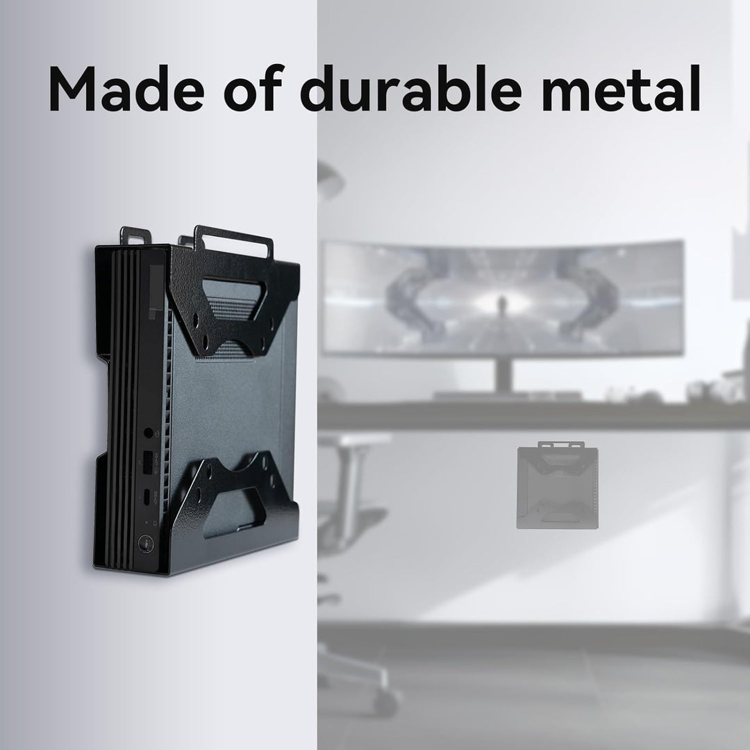 shinar Metall Halterung Kompatibel mit Lenovo Thinkcentre Tiny M90q Gen 2, M80q Gen3, M90q Gen3, M90
