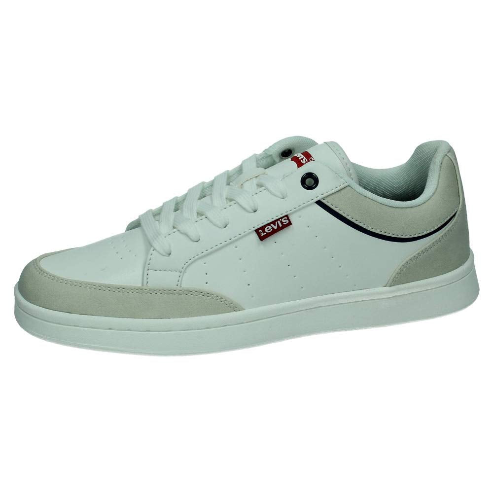 Levi's Hernandez Herren Sneaker 41 EU Weiss Flyaway Orchidee, 41 EU Weiss Flyaway Orchidee