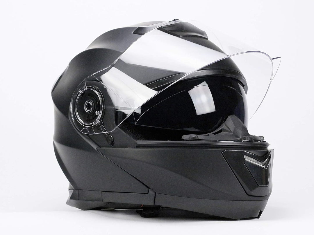 BNO Flip-2 Flip-Up Helm Klapphelm Modular Helm (L, Matt Schwarz) L Matt Schwarz, L Matt Schwarz