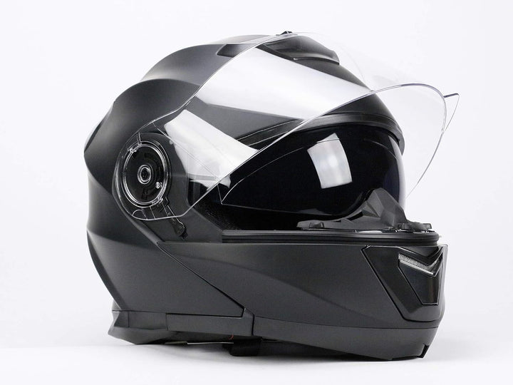 BNO Flip-2 Flip-Up Helm Klapphelm Modular Helm (L, Matt Schwarz) L Matt Schwarz, L Matt Schwarz